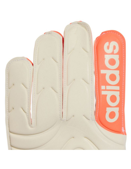 Rękawice bramkarskie adidas copa glove club biało-pomarańczowe jn5339