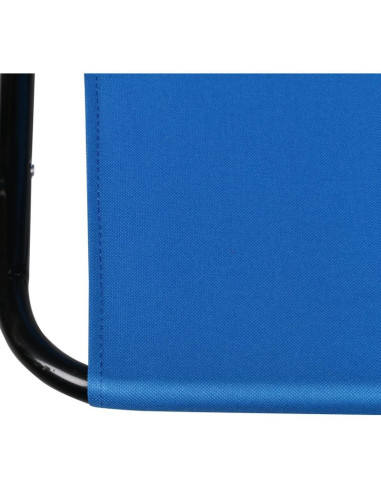 Krzesło turystyczne z podłokietnikami 52x44x75cm składane niebieskie