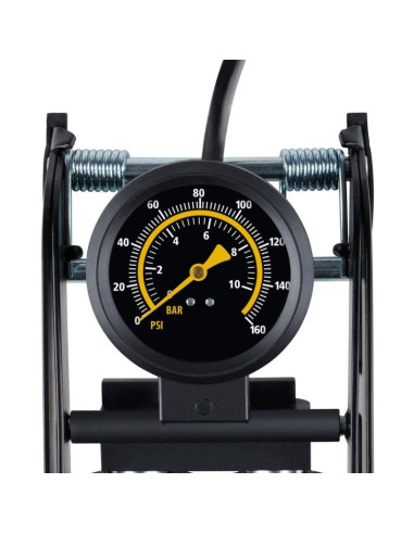 Pompka nożna 2 tłokowa z manometrem  rower samochód piłka dunlop