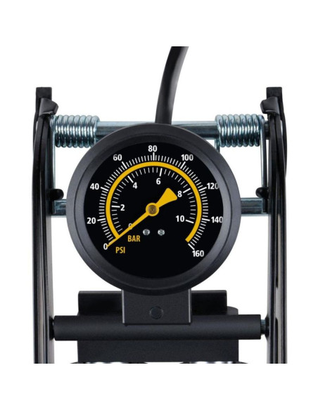 Pompka nożna 2 tłokowa z manometrem  rower samochód piłka dunlop