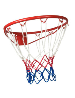 Obręcz do kosza z siatką 43cm enero czerwona 1030807