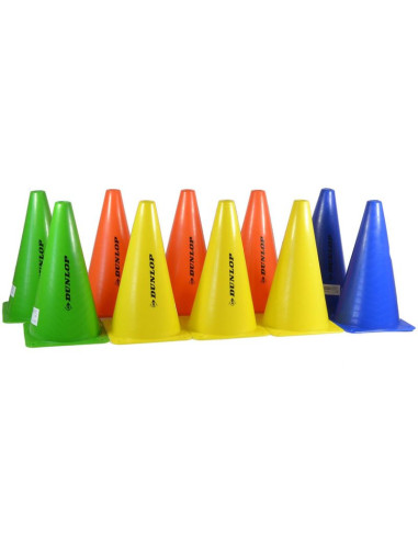 Zestaw pachołków treningowych wys.23cm 10szt dunlop