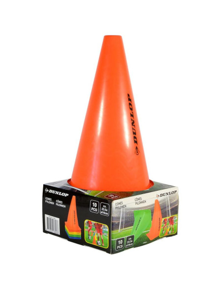 Zestaw pachołków treningowych wys.23cm 10szt dunlop