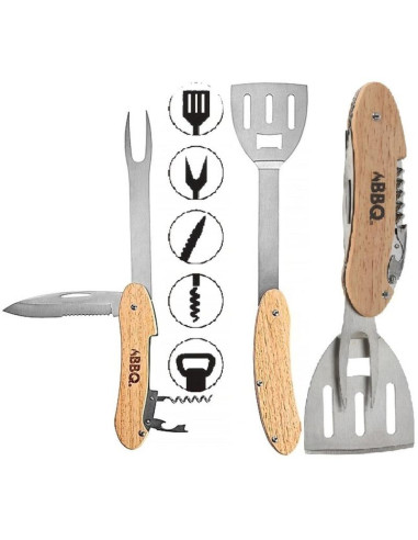 Zestaw narzędzi do grillowania 5w1