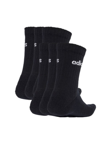 Skarpety adidas linear crew socks cushioned 6 pair pack czarne jl6094