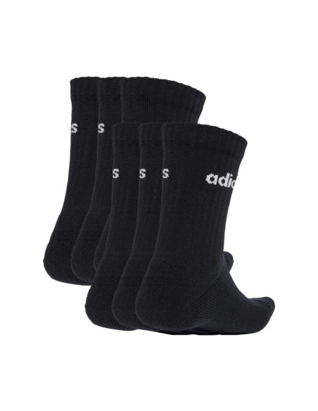 Skarpety adidas linear crew socks cushioned 6 pair pack czarne jl6094