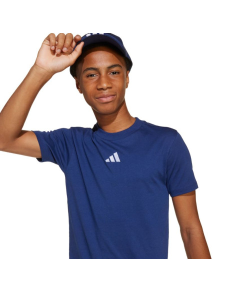 Koszulka dla dzieci adidas essentials tee 160 granatowa jy0613