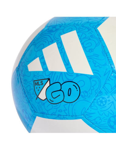 Piłka nożna adidas epp club biało-niebieska kh0307