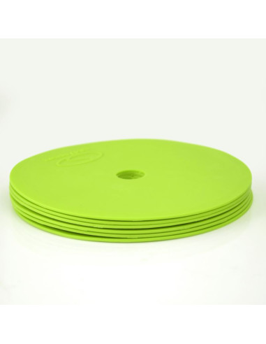 Płaskie znaczniki pola - okrągłe 15 cm - 12x zielony smj sport zpo-g