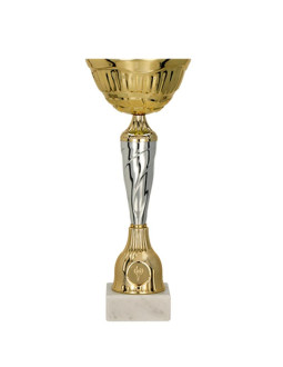 Puchar metalowy złoto-srebrny