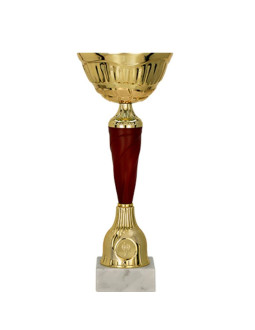 Puchar metalowy złoto-burgundowy