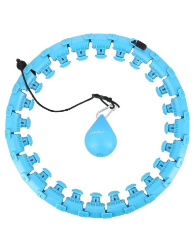 Hula hop hms hhw01 z wypustkami i obciążnikiem niebieski