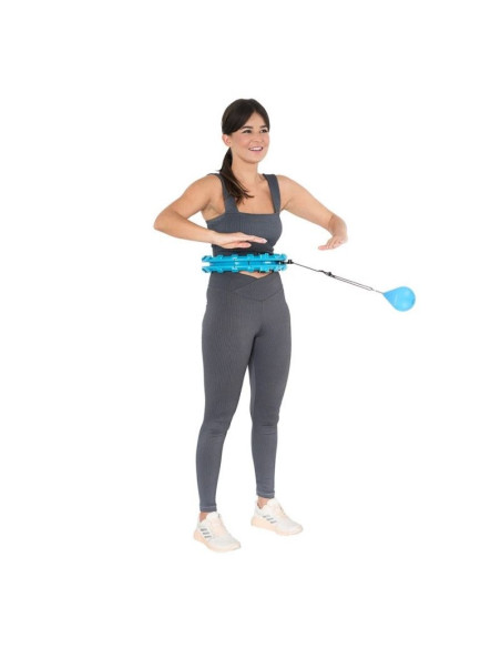 Hula hop hms hhw01 z wypustkami i obciążnikiem niebieski