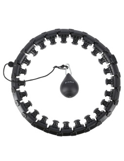 Hula hop hms hhw01 z wypustkami i obciążnikiem czarny