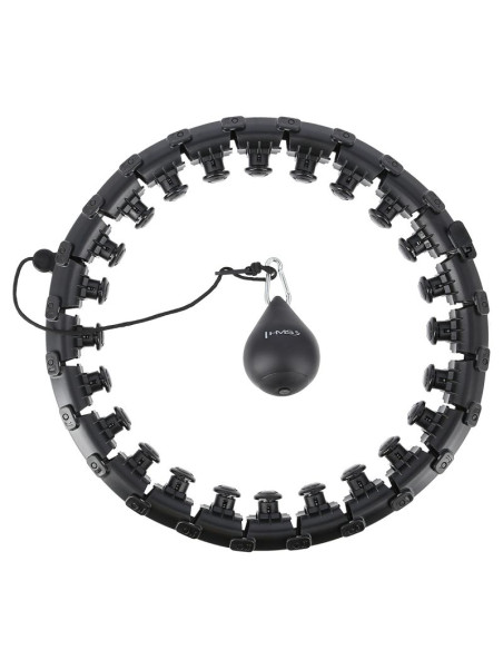 Hula hop hms hhw01 z wypustkami i obciążnikiem czarny