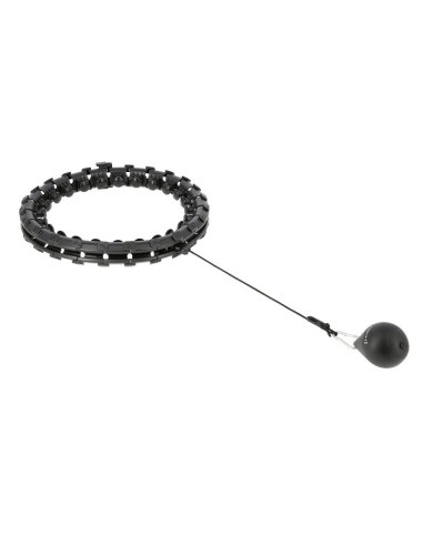 Hula hop hms hhw01 z wypustkami i obciążnikiem czarny