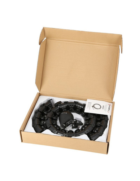 Hula hop hms hhw01 z wypustkami i obciążnikiem czarny