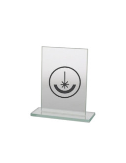 Trofeum szklane grawerowane