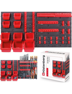 Zestaw tablic pojemników warsztatowych i uchwytów orderline kistenberg