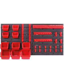 Zestaw tablic pojemników warsztatowych i uchwytów orderline kistenberg 2