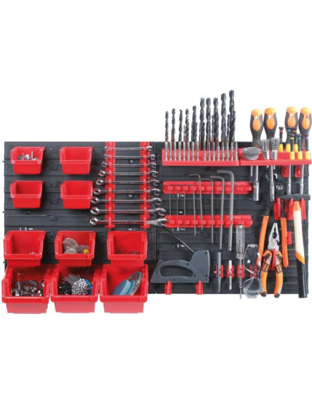 Zestaw tablic pojemników warsztatowych i uchwytów orderline kistenberg