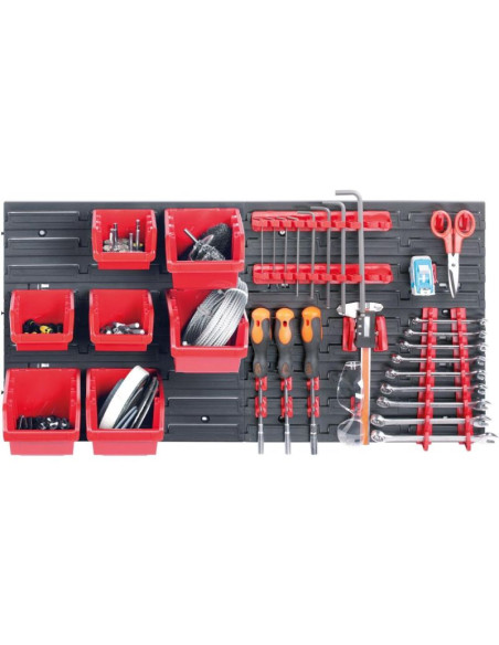 Zestaw tablic pojemników warsztatowych i uchwytów orderline kistenberg