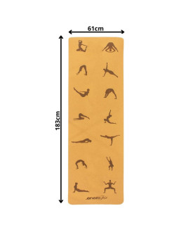 Korkowa mata do ćwiczeń jogi 183x61x0.4cm enero fit