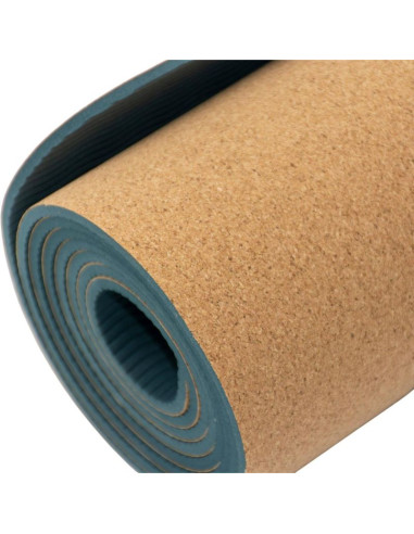Korkowa mata do ćwiczeń jogi 183x61x0.4cm enero fit