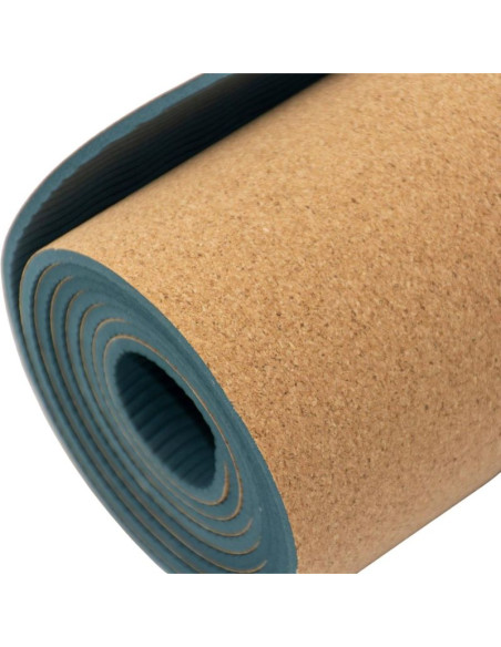 Korkowa mata do ćwiczeń jogi 183x61x0.4cm enero fit