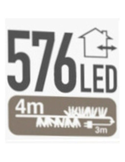 Lampki choinkowe łańcuch świetlny 576 led timer multikolor 2