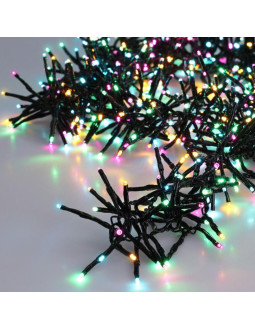 Lampki choinkowe łańcuch świetlny klastrowy 576 led macaron timer 4 kolory