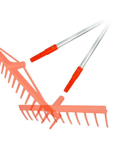 Kij drążek teleskopowy 50-120cm do grabi i szczotek klik