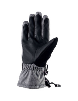 Rękawice narciarskie damskie viking ronda ski lady regulowane ściągaczem ocieplane szaro-różowe (113/20/5473/46) 2