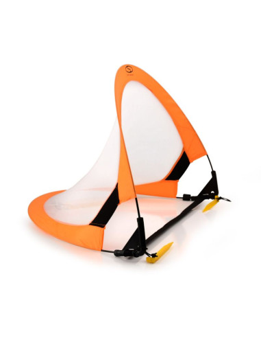 Bramka piłkarska treningowa pop-up - pomarańczowa (s) 76x45x45 cm