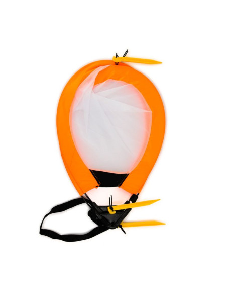 Bramka piłkarska treningowa pop-up - pomarańczowa (s) 76x45x45 cm