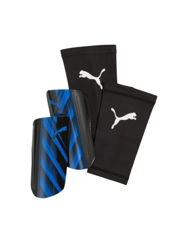 Ochraniacze piłkarskie puma attacanto sleeve niebieskie 30995 02