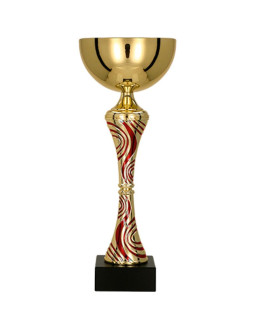 Puchar metalowy złoto-czerwony