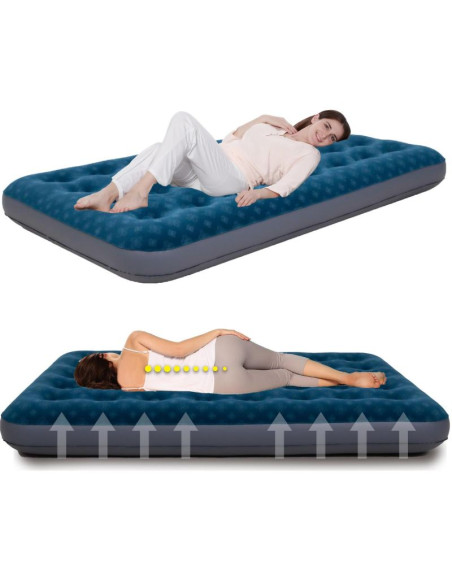 Materac flokowany 1-osobowy z nadrukiem 3d 191x73x22cm 24501