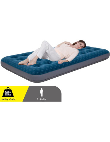 Materac flokowany 1-osobowy z nadrukiem 3d 191x73x22cm 24501