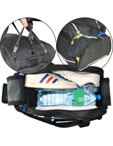 Torba sportowa masita 6015 niebiesko- czarna