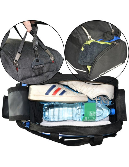 Torba sportowa masita 6015 niebiesko- czarna