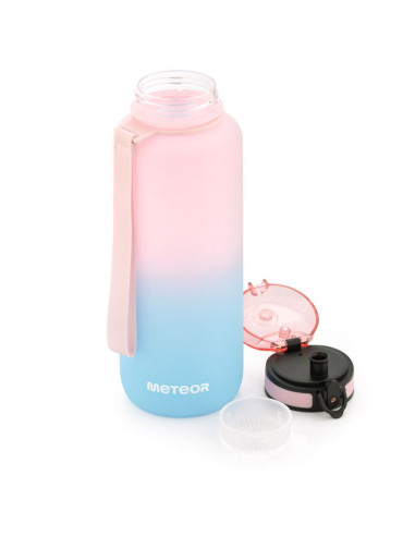 Bidon sportowy meteor 1500 ml różowy/niebieski
