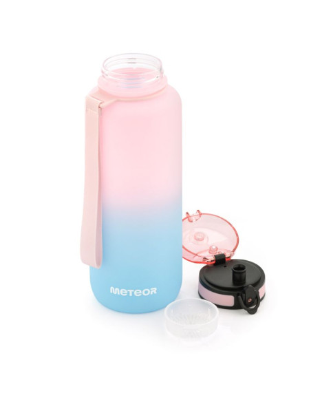 Bidon sportowy meteor 1500 ml różowy/niebieski