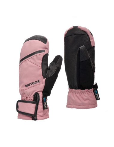 Rękawice zimowe meteor hazy m różowy/czarny