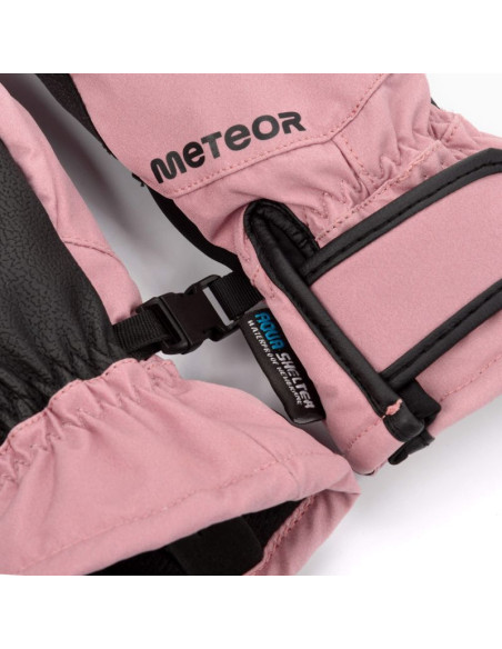 Rękawice zimowe meteor hazy m różowy/czarny