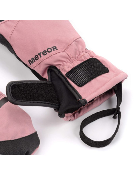 Rękawice zimowe meteor hazy m różowy/czarny