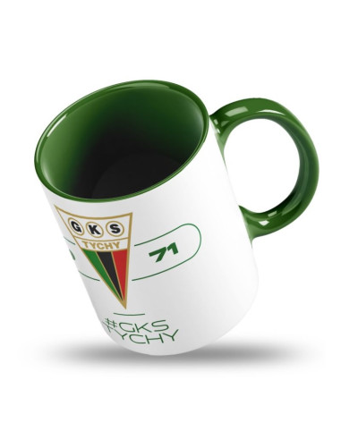 Kubek z podkładką gks tychy  1971