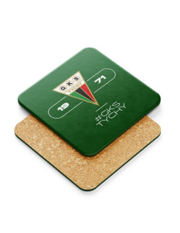 Kubek z podkładką gks tychy  1971 2