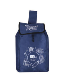 Wózek torba na kólkach na zakupy ze stelażem 25l niebieski 2