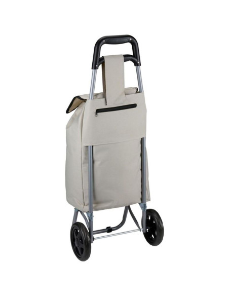 Wózek torba na kółkach na zakupy ze stelażem 25l szary